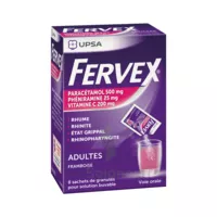 Fervex Etat Grippal Paracetamol/vitamine C/pheniramine Adultes Framboise, Granulés Pour Solution Buvable En Sachet à Nice